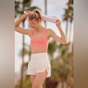 Free People Moving The Way Home Shorts Size Medium White​